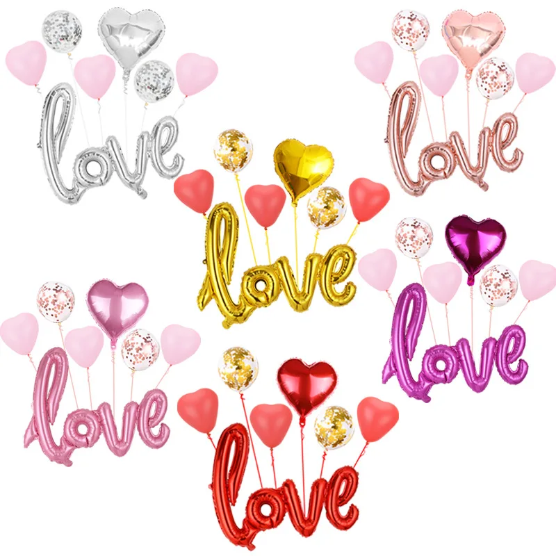 

Романтическое Предложение ко Дню Святого Валентина, предложение для признания любви, свадебная комната, Свадебная вечеринка, шоу, набор воз...