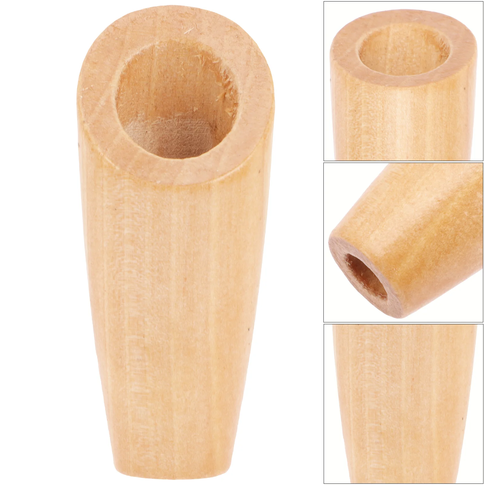 

4pcs Table Lamp Base 8.5cm Height Desk Lamp Wooden Base Table Lamp Accessory