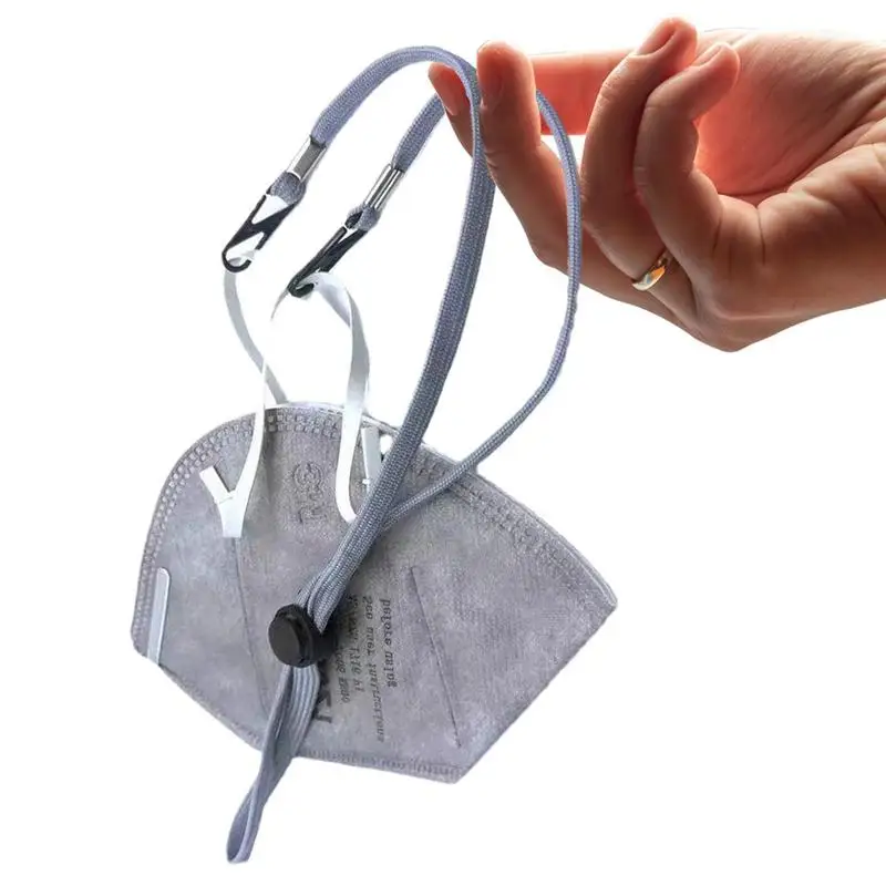 

Adjustable Face Cover Lanyard Convenient Holder Rope Anti-lost Portable Faceshield Hanging Neck Rop Ropes Rest Holder Rope