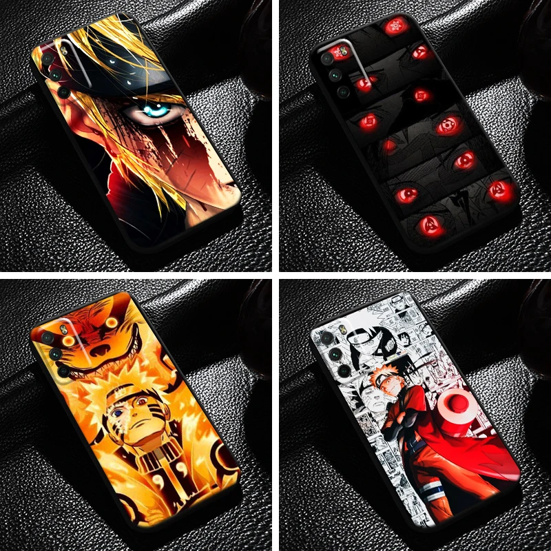 

Naruto Uchiha Sasuke Anime For Xiaomi Poco M3 M3 Pro 5G X3 PRO NFC X3 GT F3 GT Phone Case Silicone Cover Funda Black