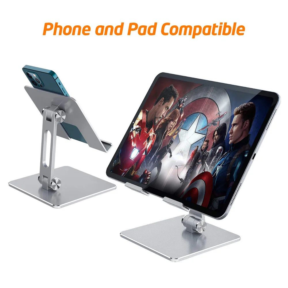 metal desktop tablet holder table cell foldable extend support desk mobile phone holder stand for iphone ipad adjustable free global shipping