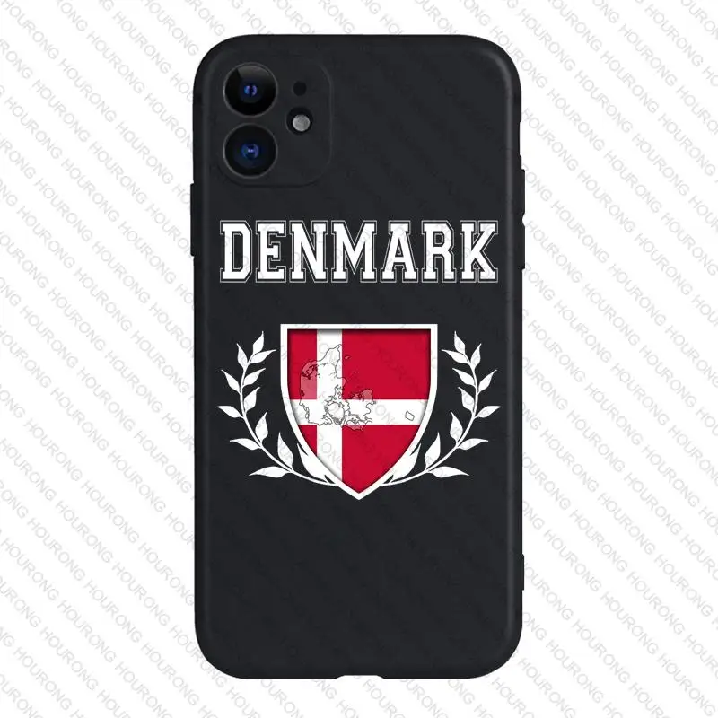 Чехол с изображением флага и карт Дании чехол для iPhone 5S 6 6S SE 7 8 XS XR 11 12 13 14 Pro Max Plus Mini