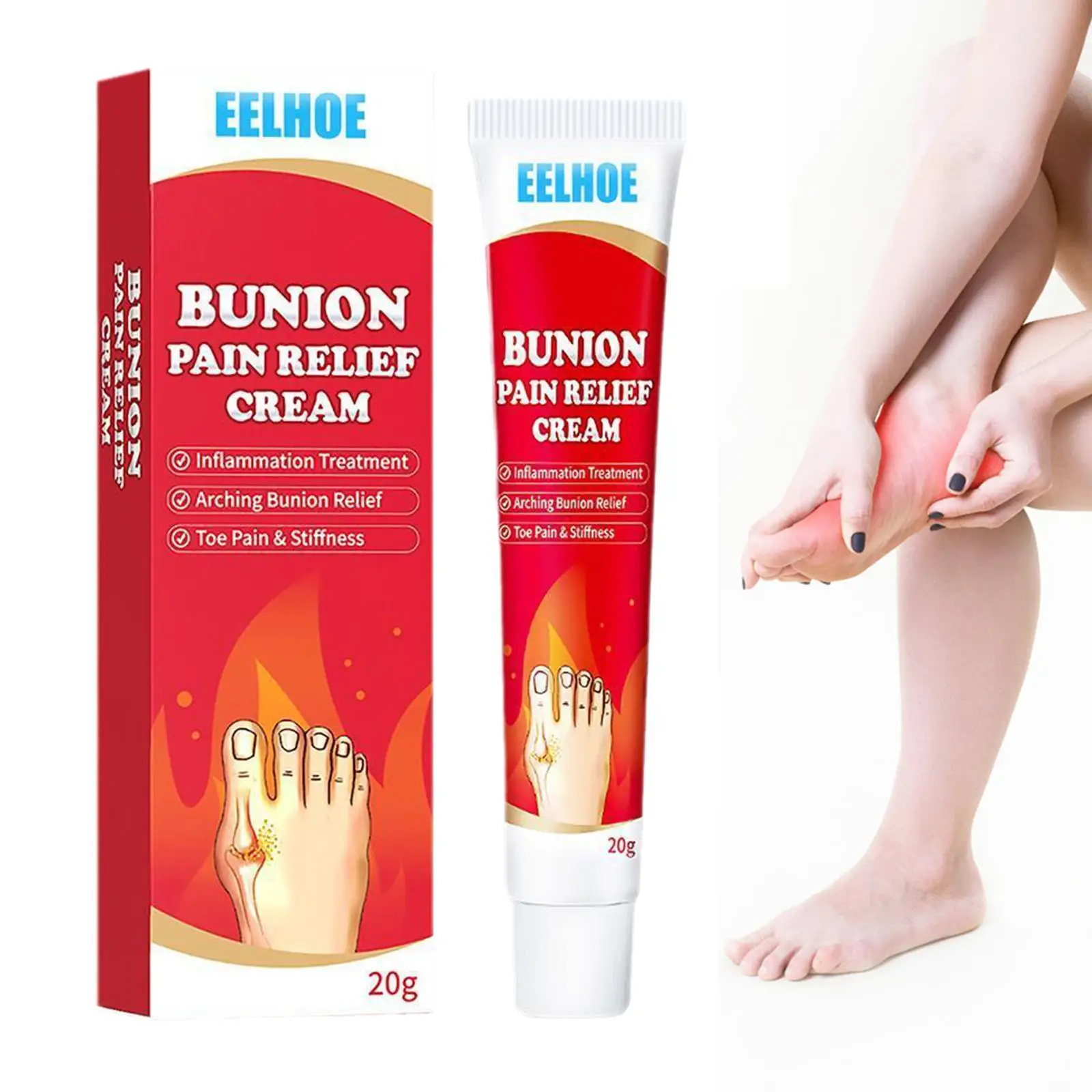 

20g Bunion Gout Pain Relief Ointment Toe Joint Valgus Corrector Cream Hallux Knee Lumbar Arthritis Treatment Medical Plaster