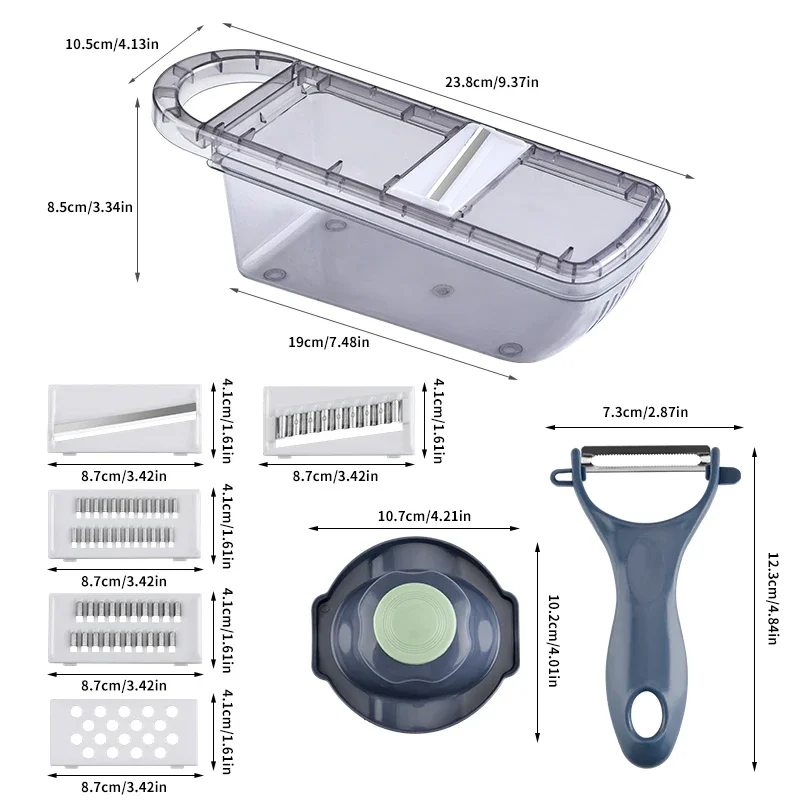 PLYS-Ручная ломтерезка Многофункциональный кухонный инструмент для