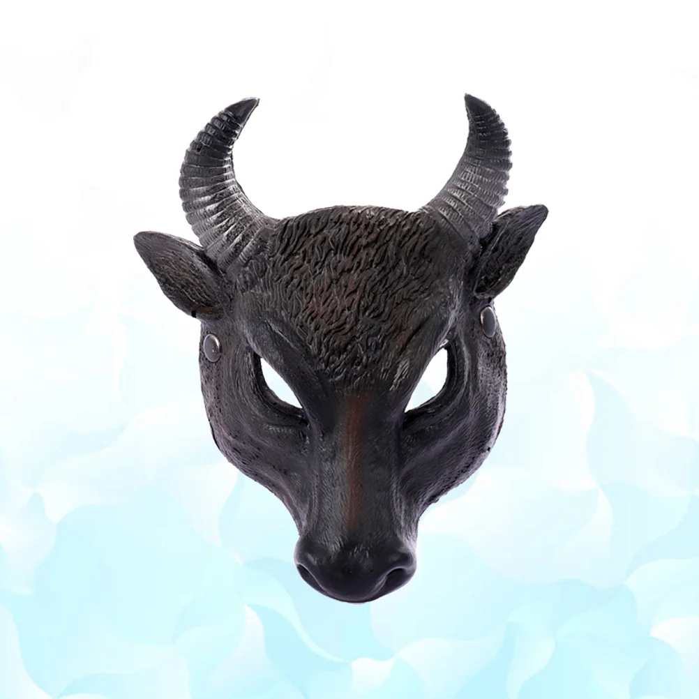 

PU Ox Head Mask Simulation Animal Mask 3D Model Cosplay Party Supplies