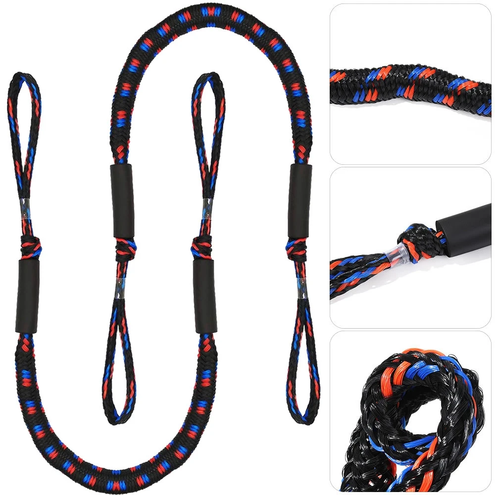 

Stretch Elastic Boats Kayak Accessories 16mm Diameter Boat Mooring Ropes Bungee Dock Line Bungee Cord Dockline 4ft Rope