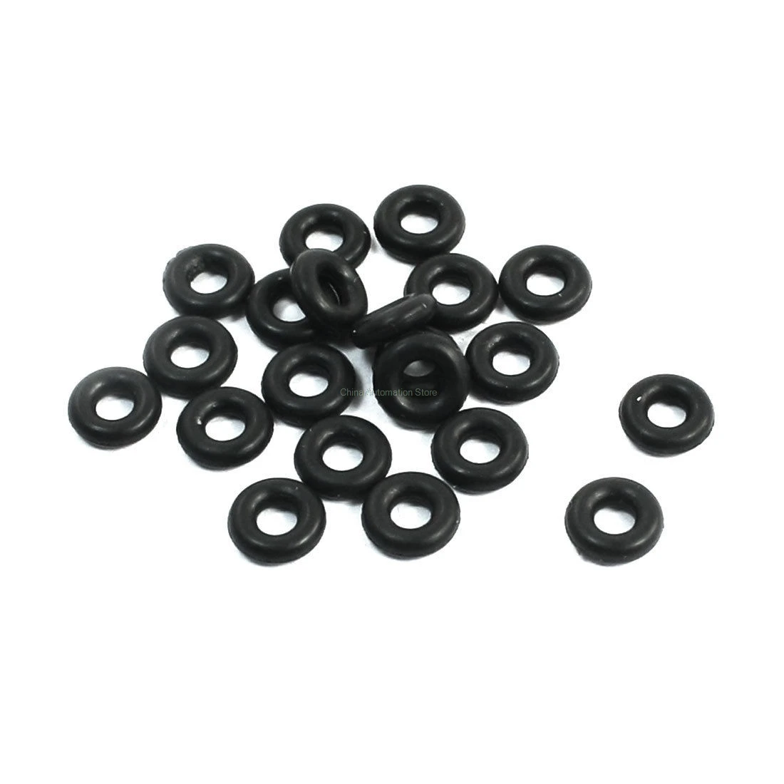 

20PCS Black Rubber 5mm x 2mm x 1.5mm Oil Seal O Rings Gaskets Washers