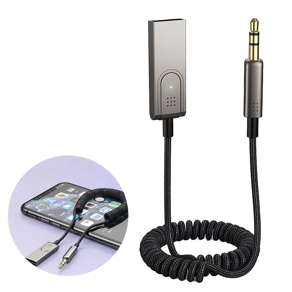 

Car Transmitter Receiver Zinc Alloy Adapter Audio High Fidelity Speaker