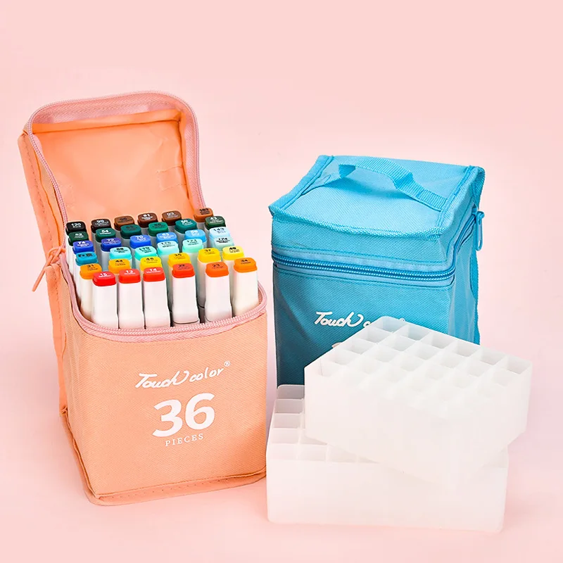 Color Marker Storage Bag 30/48/60/80 Grid Large Capacity Gir