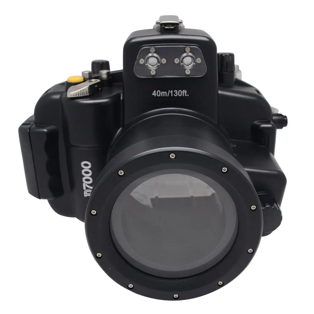 Фото Водонепроницаемый чехол для подводной съемки Mcoplus D7000 (40 м/130 футов) для Nikon D7000, совместим с объективом 18-55 мм. №1