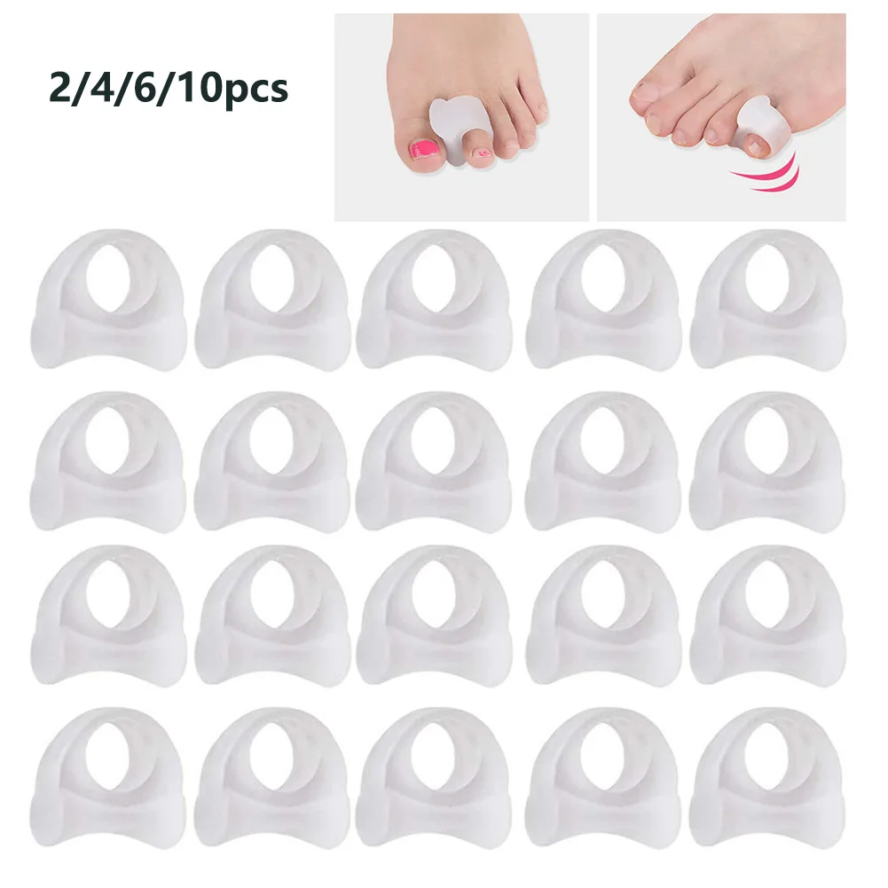 

Стельки разделители для пальцев, разделение колец при вальгусной деформации, коррекция, уход за ногами, ортопедические стельки при вальгус...