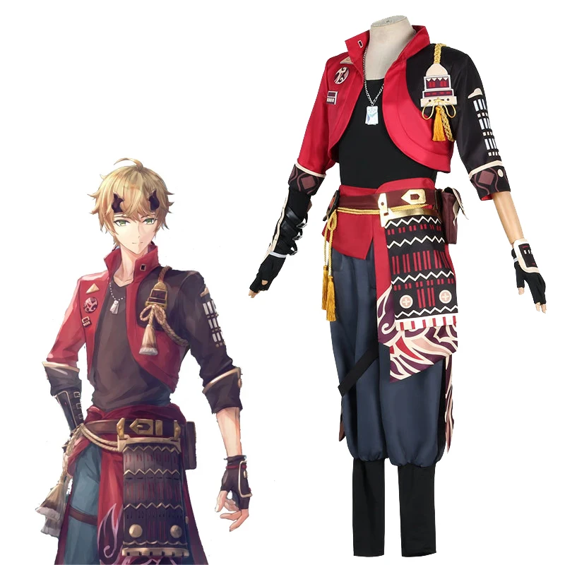 Thoma Genshin противоударный мужской карнавальный термостойкий наряд на Хэллоуин