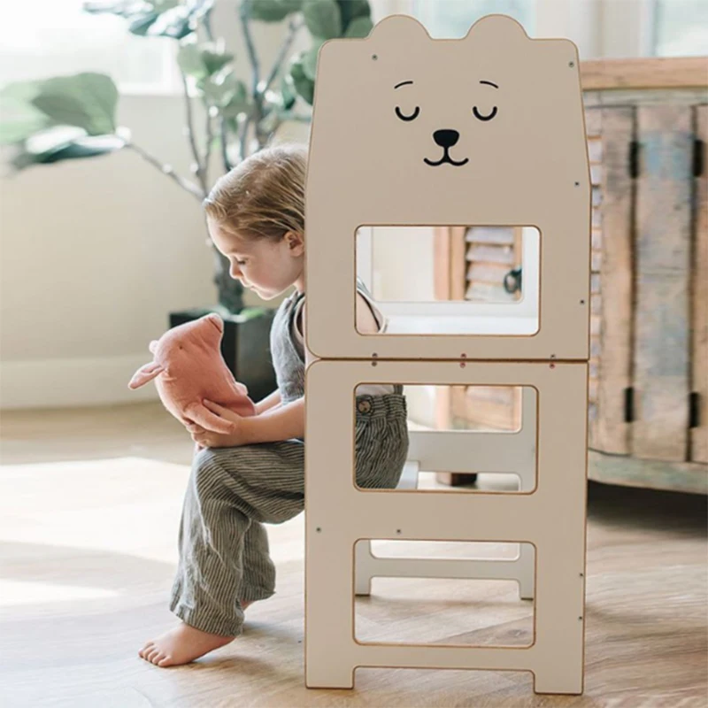 Детская Регулируемая ступенчатая табуретка XIHATOY, кухонная вспомогательная башня, прозрачная обучающая башня Монтессори, обучающая башня 3 в 1 Детская Регулируемая ступенчатая табуретка XIHATOY, кухонная вспомогательная башня, прозрачная обучающая башня Монтессори, обучающая башня 3 в 1