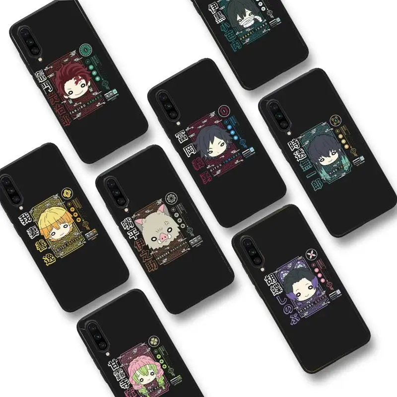 

Japan Anime Demon Slayer Cartoon Phone Case for Samsung S20 lite S21 S10 S9 plus for Redmi Note8 9pro for Huawei Y6 cover