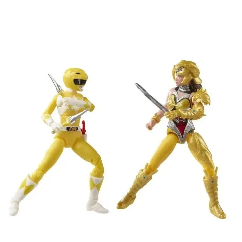 Фото 【В наличии】Hasbro Power Rangers Желтый рейнджер, Скорпион, Кимберли и Кэт Аниме Персонаж Коллекция игрушек Модель Подарок №4