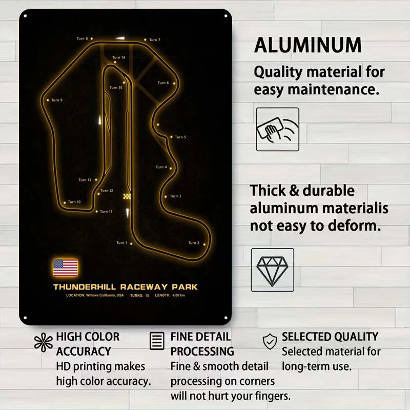 Холщовая вывеска Thunderhill спортивный постер украшение комнаты игровые