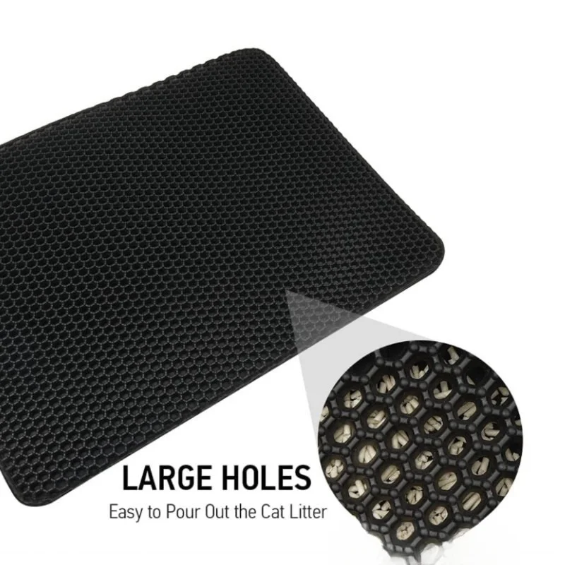 Двухслойный коврик для кошачьего туалета большого размера водонепроницаемый