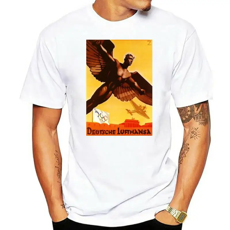 

Lufthansa Airline Vintage Poster Men T Shirt