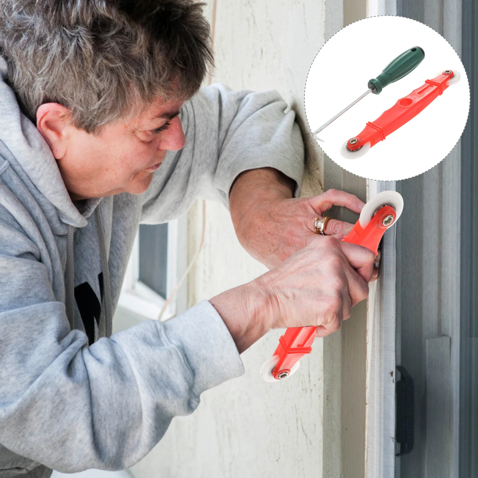 

Screen Tool Window Kit Roller Repair Door Rolling Spline Mesh Installation Remover Hook Wheel