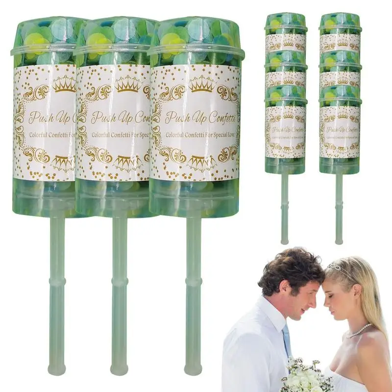 

Confetti Cannon 10 Pcs Party Paper Cannon Shooter Confetti Poppers Party Paper Cannon Shooter For Wedding Birthday Christmas Bab