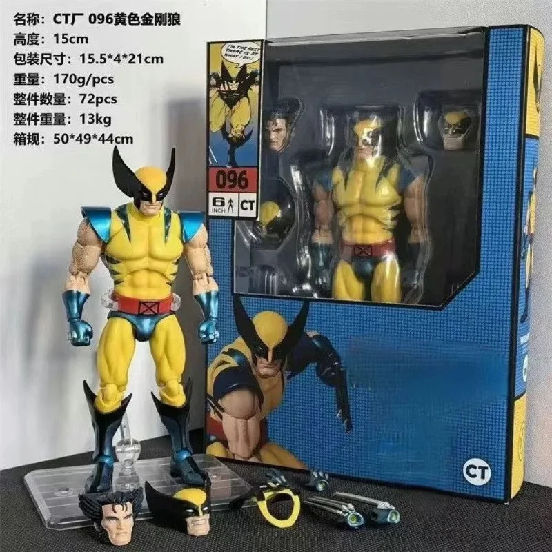 Фото Коллекционная фигурка X-Men Wolverine Hellverine от Ct Toys Mafex 096, полностью подвижная, из ПВХ, модель для подарка и демонстрации на столе №2