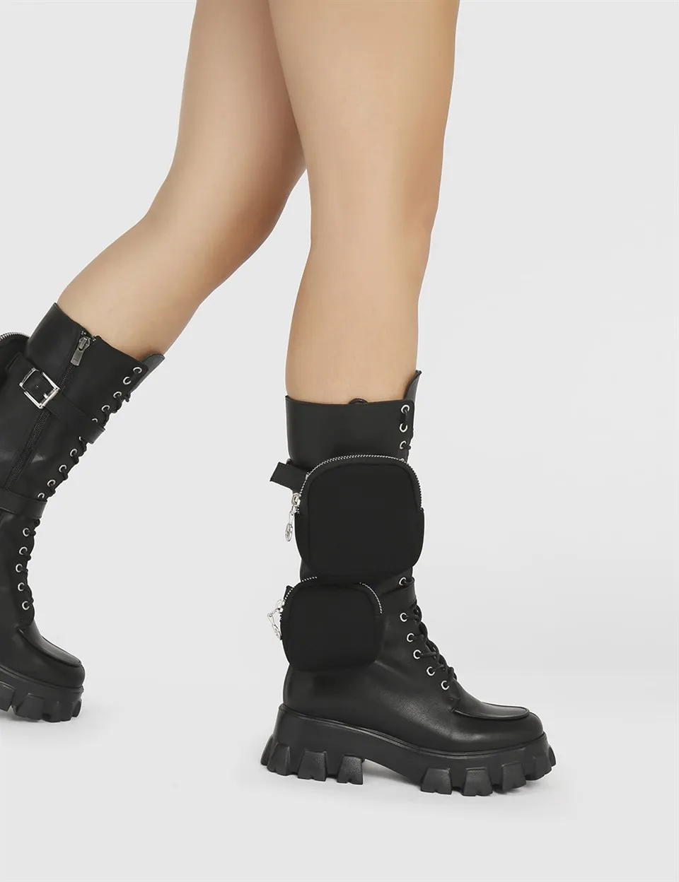

Женские высокие ботинки ILVi из натуральной кожи ручной работы, черные кожаные туфли, осень/зима 2020