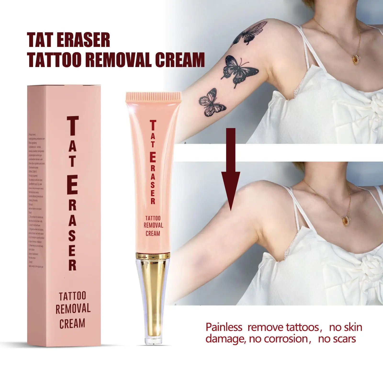 

Крем для перманентного удаления татуировок гель безболезненное удаление безболезненного пигмента естественное безопасное быстрое выцветание для очистки кожи тела татуировок