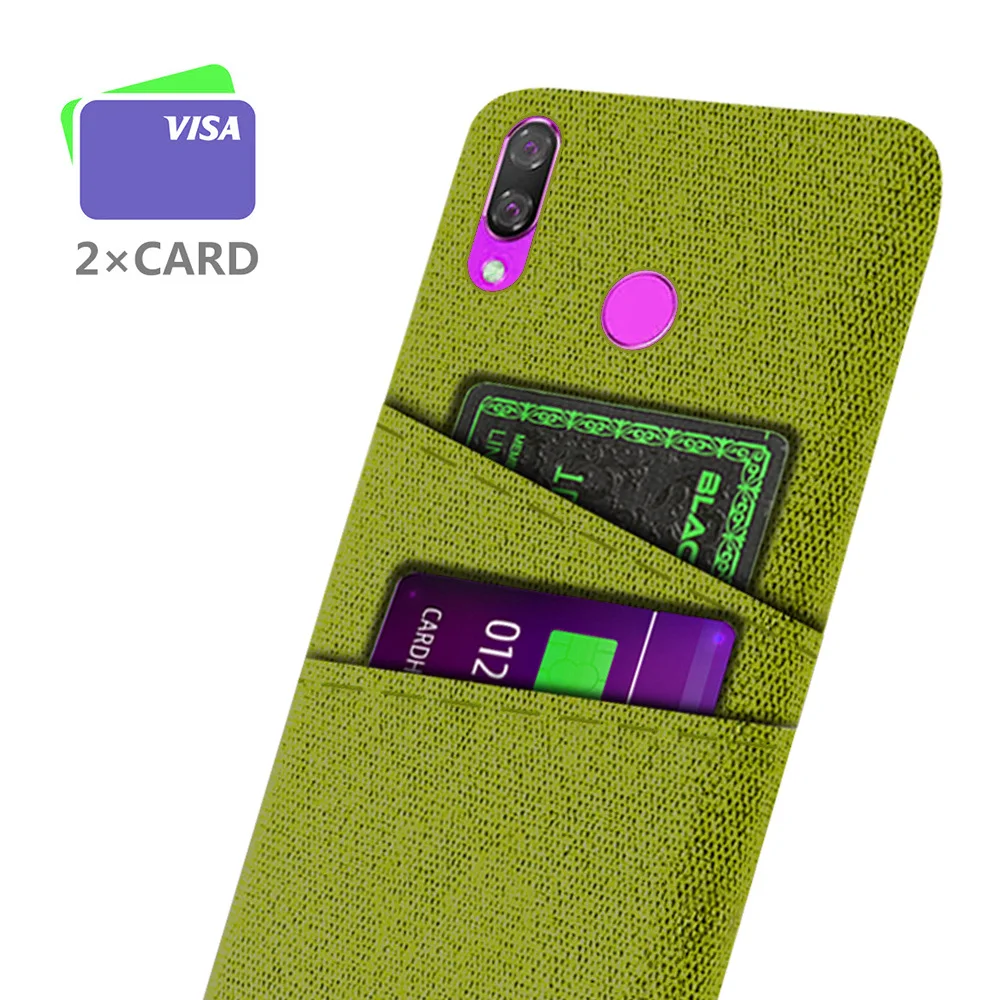 

For Huawei Nova 3 Case Dual Card Fabric Cloth Luxury Business Cover For Huawei Nova 3i Nova3i INE-LX2 INE-LX9 Nova3 3 i Coque