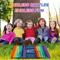 rainbow desktop educational toys decompression bubble music interactive sieve game board large chessboard rat killing