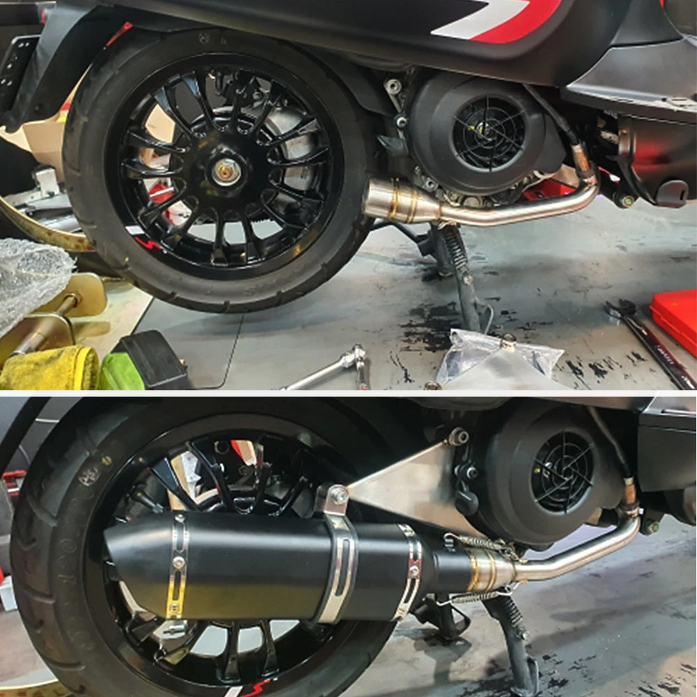 Для Vespa Sprint 125 Primavera 150 выхлопная труба задняя звеньевая часть мотоцикла кронштейн