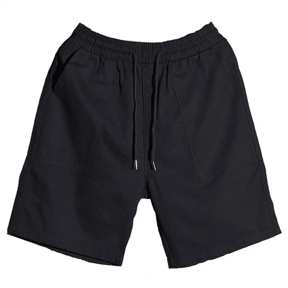 

Sports Running Shorts Men Lace-up Pockets Shorts Knee Length Pants Jogger Summer Men Shorts Streetwear