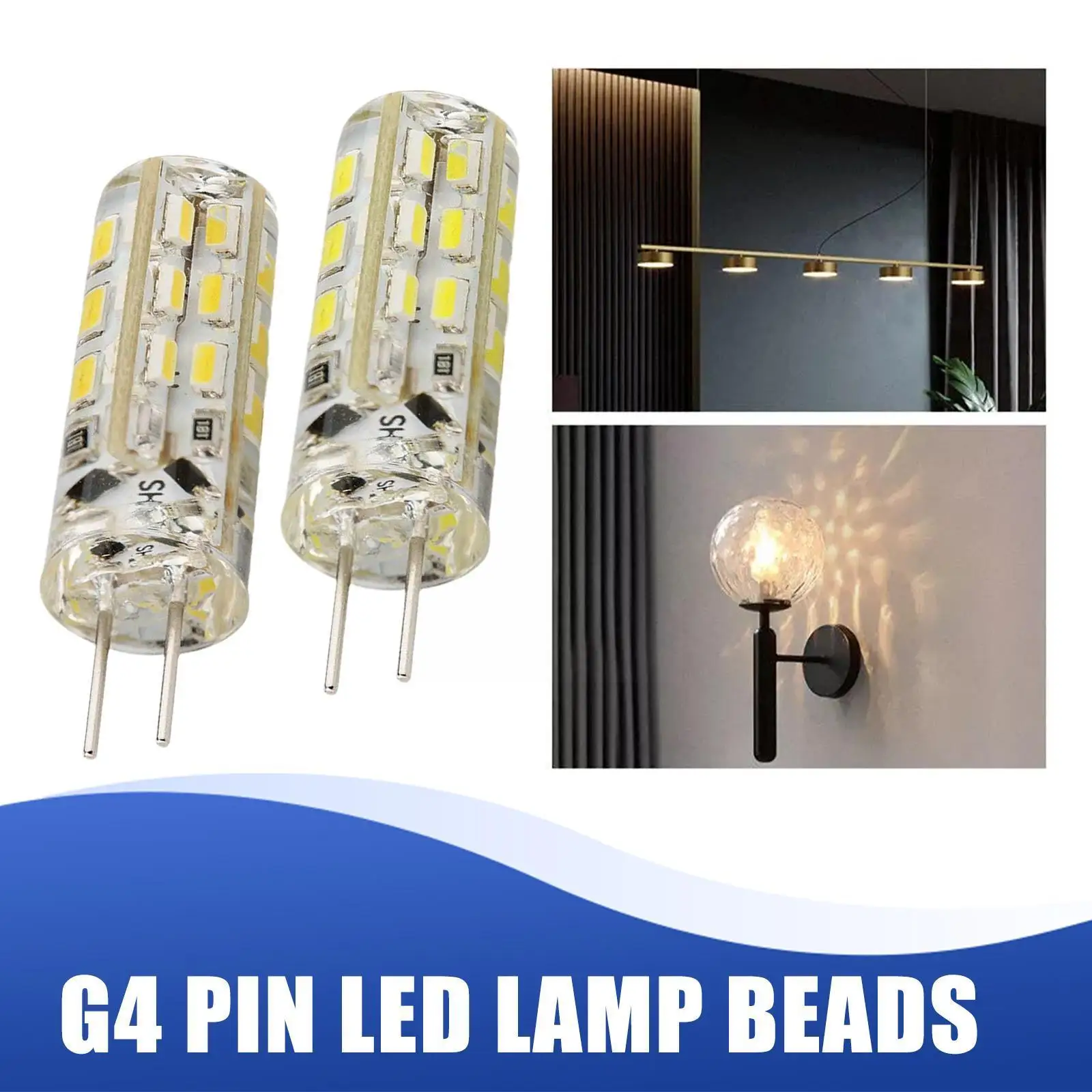 

1PC High Quality G4 LED Blub AC 220V AC/DC12V Replacement Super SMD Lamp Bright Corn Bulb Halogen LED 3W Lamp H3V1