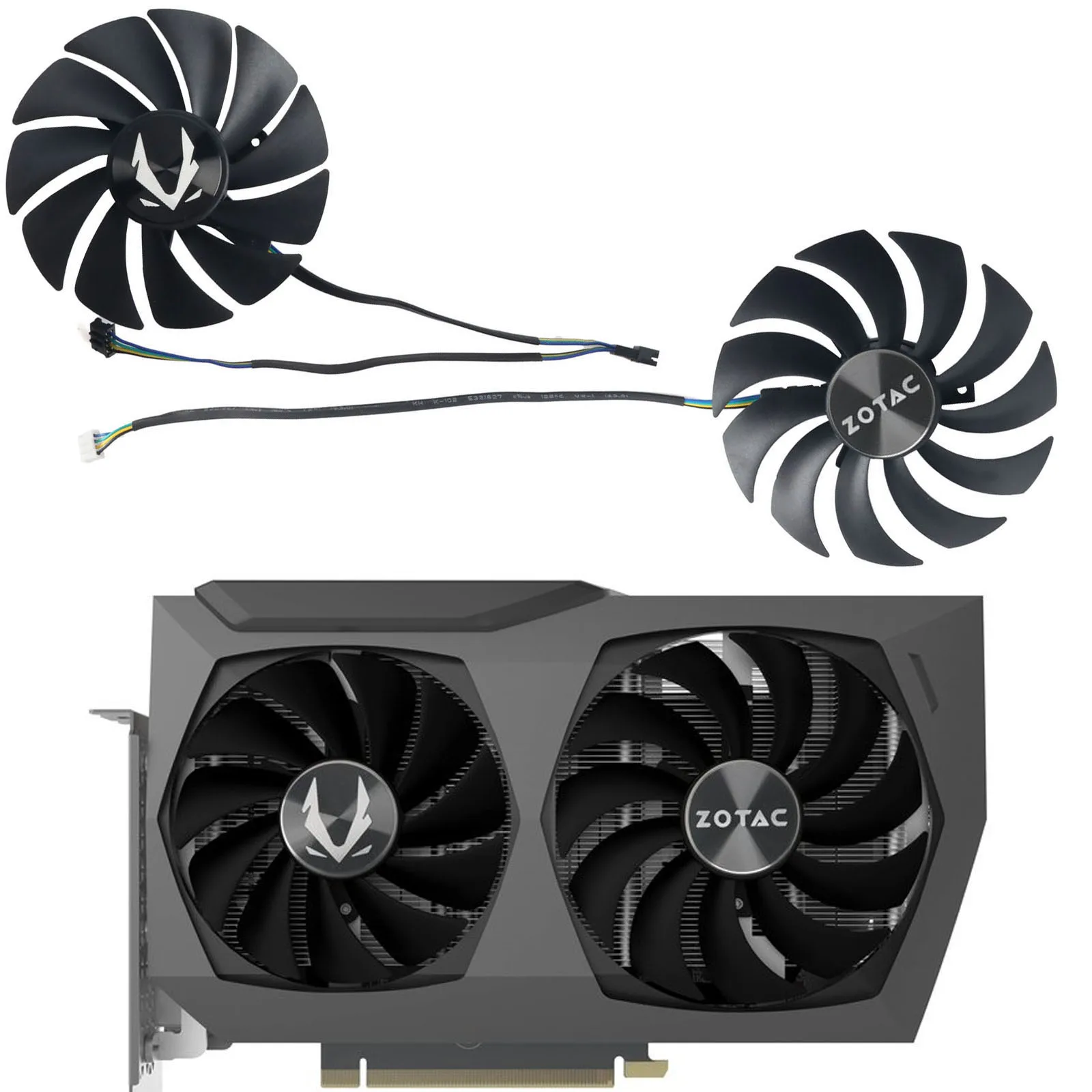 

New 88mm GA92S2U 100mm GAA8S2U RTX3070 Graphics Card Fan For Zotac RTX 3070 Twin Edge Video Card Cooling Fan