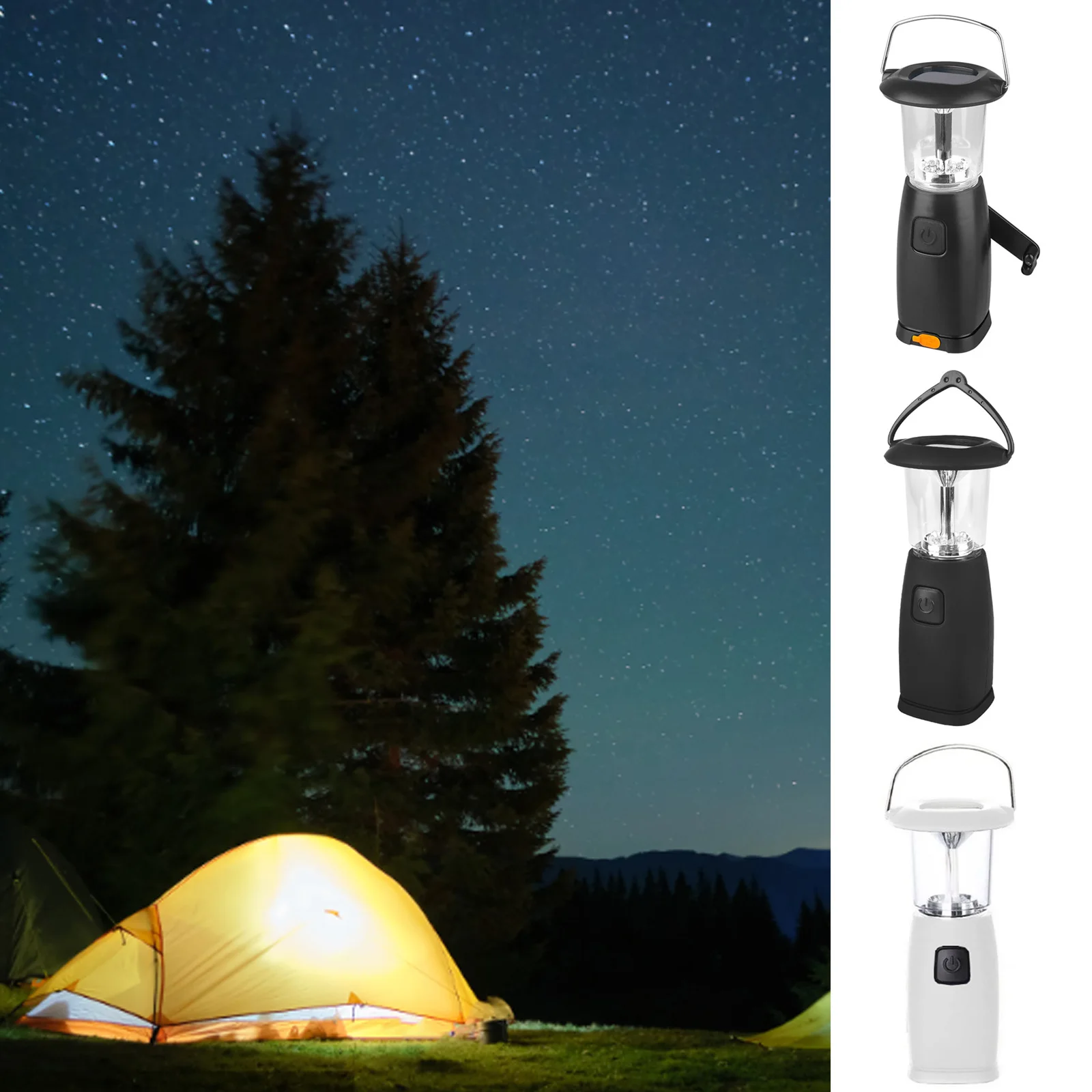 

Фонарики Solor складные с ручным заводом, зарядка для кемпинга, многофункциональные светодиодный лампы, легкое прочное снаряжение для выживания