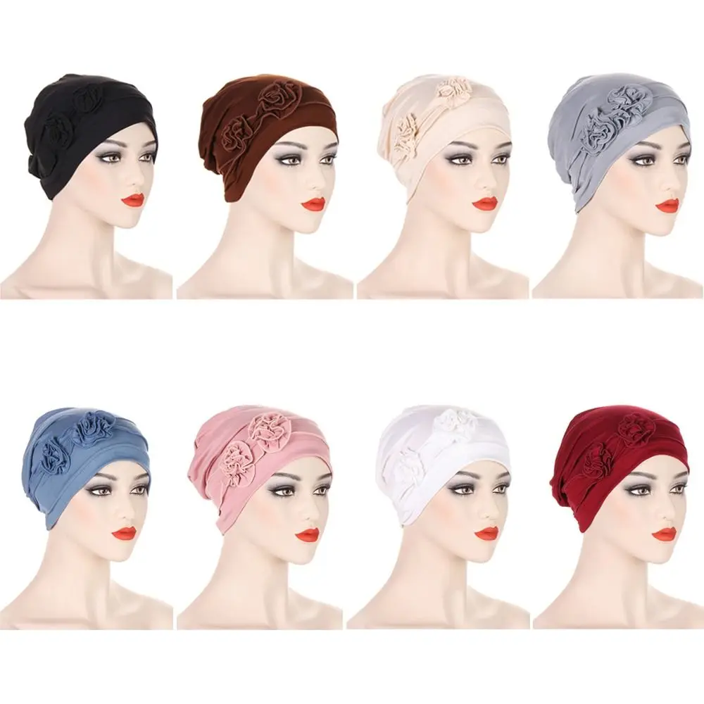 

Эластичная Шапка-тюрбан, модная атласная однотонная женская шапка-тюрбан