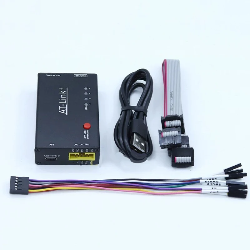 Фото Программатор AT-Link AT32 MCU, автономный загрузчик с поддержкой Bluetooth для онлайн-симуляции, загрузки и отладки №1