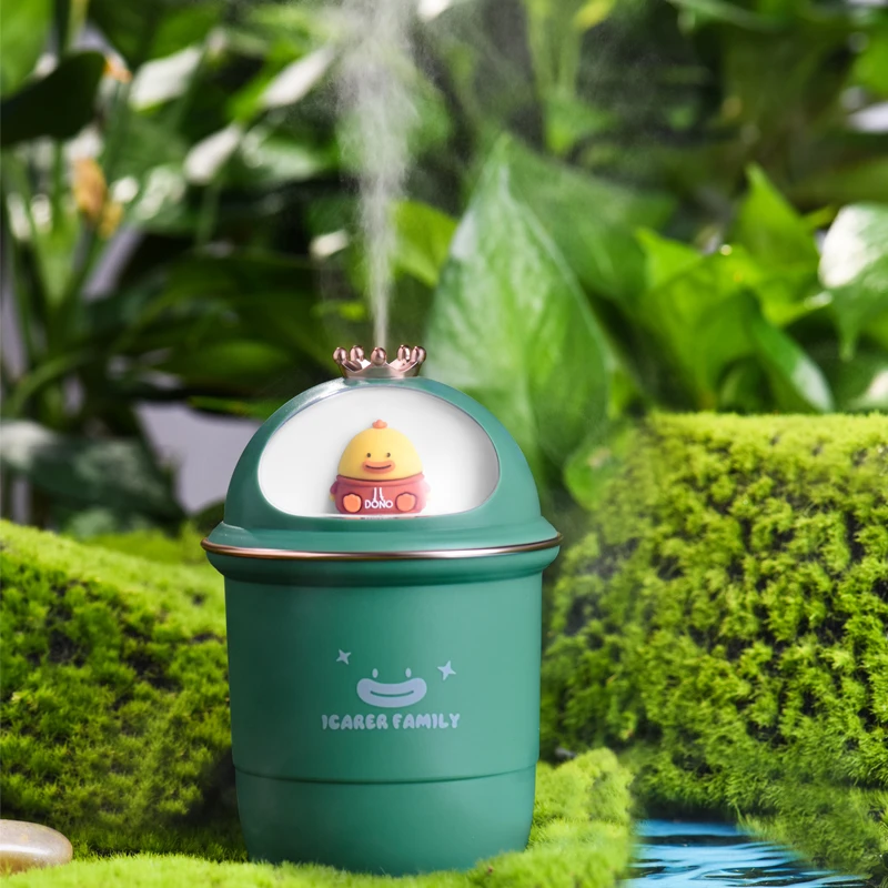 

350ml Air Humidifier Ultrasonic Mist Maker USB Car Purifier Lovely Crown Atomizer LED Night Lamp Home Office Silent Umidificador
