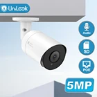 UniLook 5MP Bullet POE IP-камера Встроенный микрофон Слот для SD-карты Камера видеонаблюдения IP66 Камера видеонаблюдения ночного видения P2P