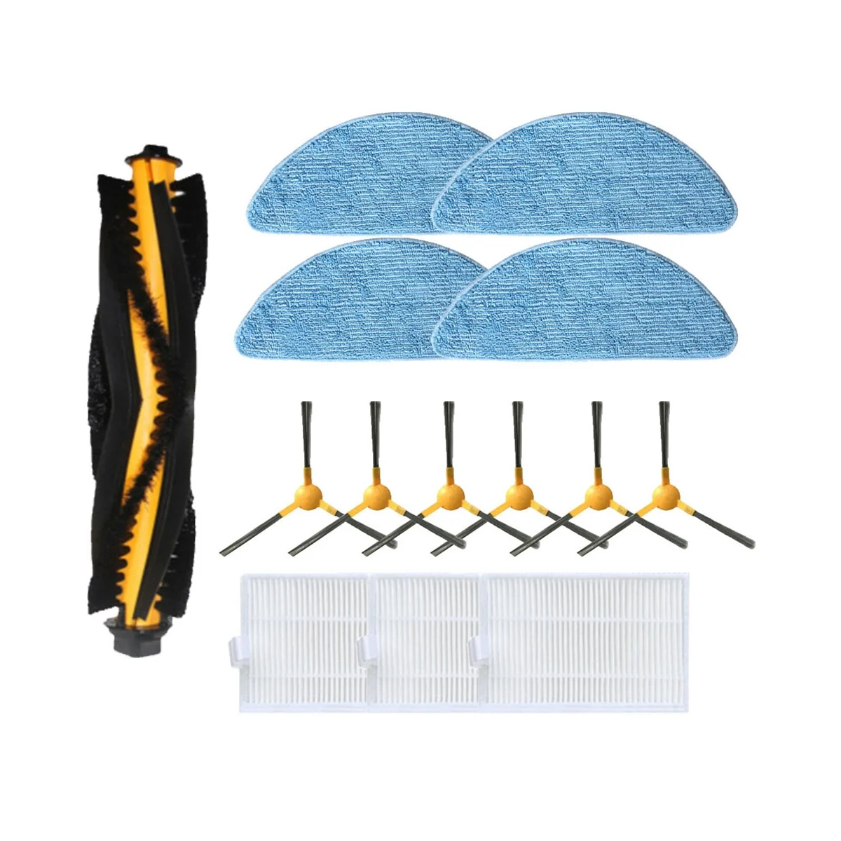 Для Alfawise V8S Pro E30B основная щетка роликовая боковая HEPA-фильтр тряпки для швабры