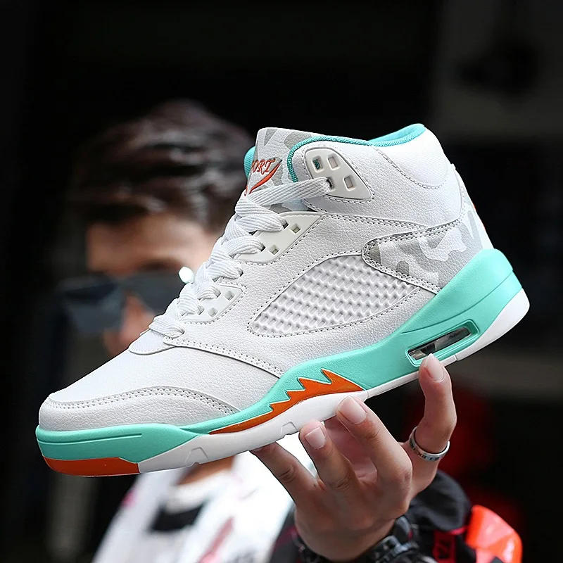 

Men's Basketball Shoes Breathable Cushioning Non-Slip Wearable Sports Shoes Gym Training Athletic Basketball Sneakers for Women