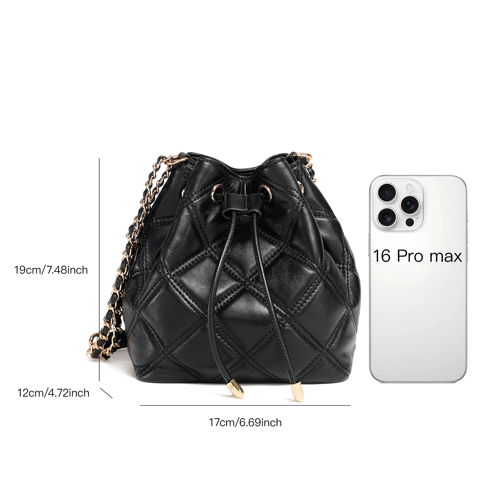 YOUTOU Stéganée Сумка На Плечо Из Натуральной Кожи В Форме Ведра Дизайнерская Женская