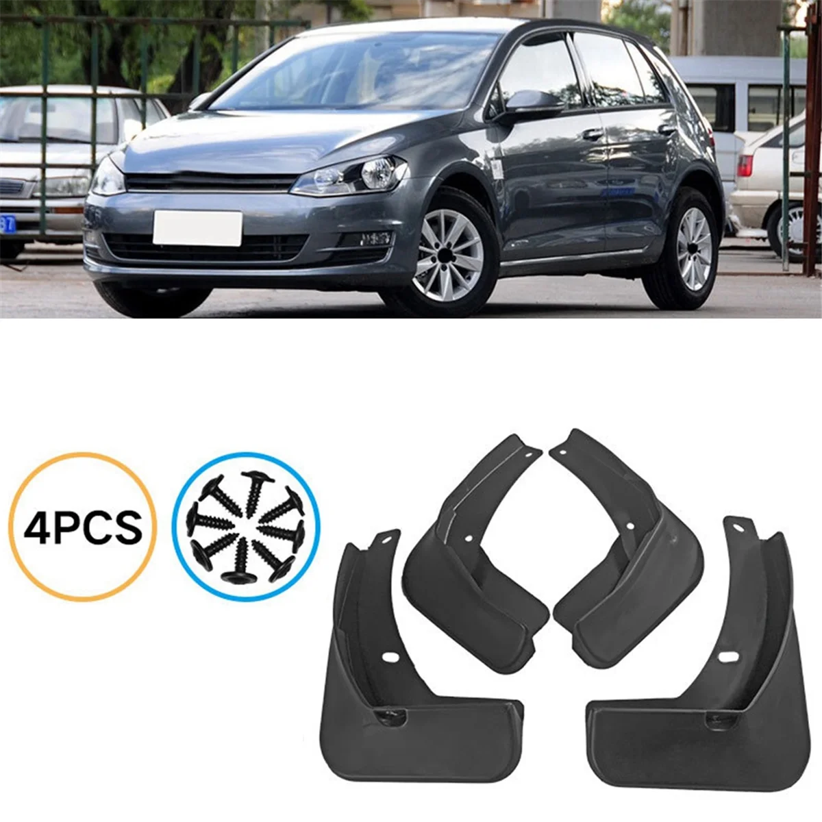 4 шт. автомобильные брызговики крыло для VW GOLF 7 MK7 2014-2017 аксессуары