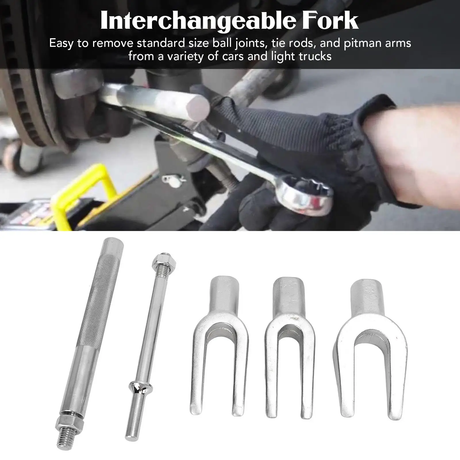 Съемник шаровых шарниров рулевой тяги стальной съемник рычагов Pitman вилочный