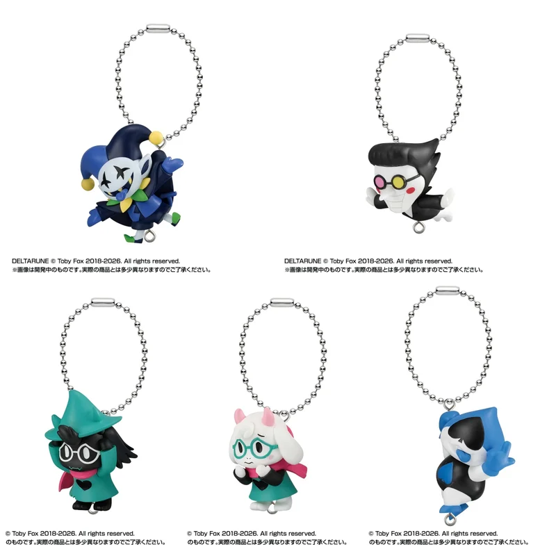 Фото Коллекционный брелок-фигурка Bandai Deltarune Gashapon: подвеска с персонажем игры для украшения сумки, для фанатов игр №5
