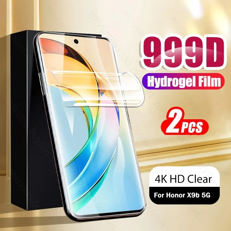 

2PCS 999D Soft Hydrogel Film For Honor X9b 5G ALI-NX1 6.78" Screen Protector On Xonor Honar Honer X9b X 9b HonorX9b 5G Not Glass