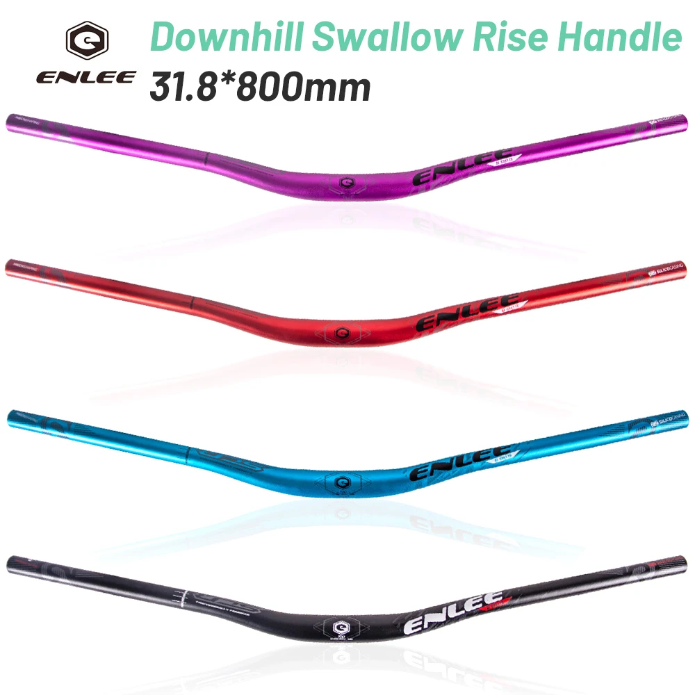 

ENLEE Mountain Bicycle Handlebar 31.8x800mm Aluminum Alloy Handlebar Bike Cross XC/AM Off-road Downhill Swallow Rise Handle