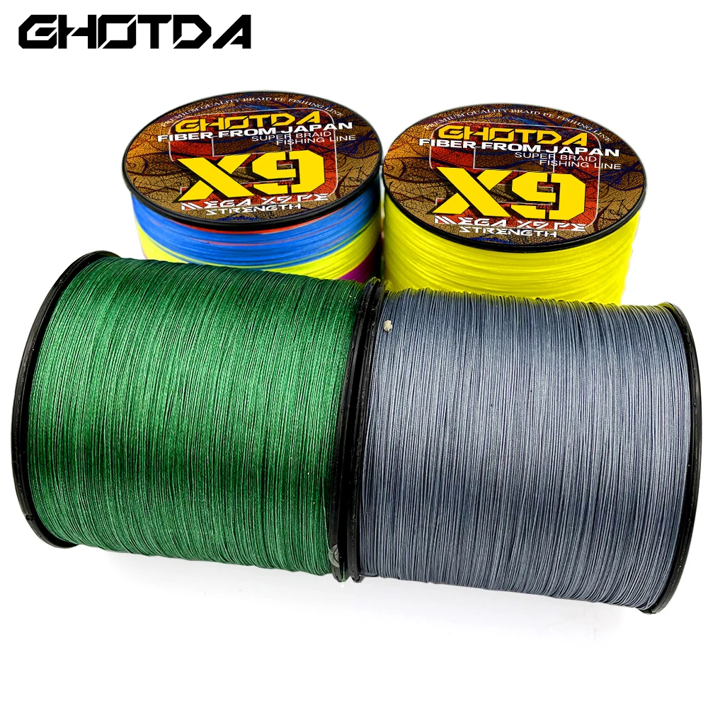 

9 Braided PE Line Ocean for Jigging Reel Professional Fishing Lines Lure Braided Wire 300m 500m Saltwater Fishing Cord 20-100LB