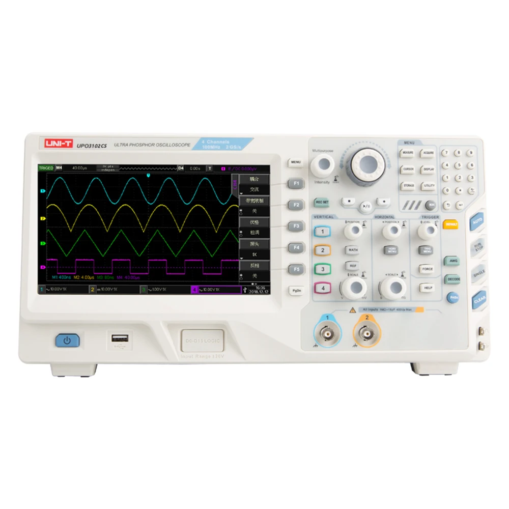 

UNI-T UPO3202CS digital phosphor oscilloscope 150MHz bandwidth 25GS s sampling rate digital oscilloscope pc based
