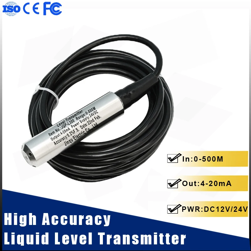 Датчик уровня жидкости из нержавеющей стали 304 Гидростатический воды датчик