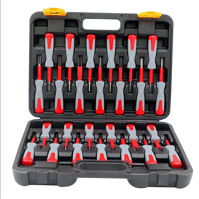 26pcs Car Wiring Connector Pin Release Extractor Crimp Terminal Removal Tool Kit Car terminal removal needle retracter
